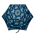  shiny blue sequins Mini Folding Umbrella