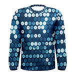  shiny blue sequins Men s Long Sleeve Tee