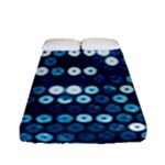  shiny blue sequins Fitted Sheet (Full/ Double Size)