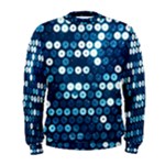  shiny blue sequins Men s Sweatshirt