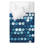  shiny blue sequins Duvet Cover Double Side (Single Size)