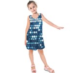  shiny blue sequins Kids  Sleeveless Dress