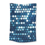  shiny blue sequins Small Tapestry