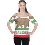 Calexit Women s Cutout Shoulder Tee