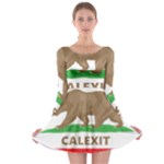 Calexit Long Sleeve Skater Dress