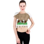 Calexit Crew Neck Crop Top