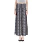 gray powder blue fins Women s Maxi Skirt