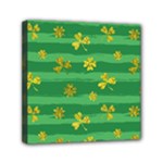 St Patricks Golden Shamrocks Mini Canvas 6  x 6  (Stretched)