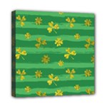 St Patricks Golden Shamrocks Mini Canvas 8  x 8  (Stretched)