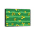 St Patricks Golden Shamrocks Mini Canvas 6  x 4  (Stretched)