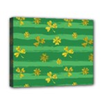 St Patricks Golden Shamrocks Canvas 10  x 8  (Stretched)