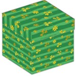 St Patricks Golden Shamrocks Storage Stool 12 