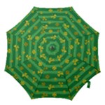 St Patricks Golden Shamrocks Hook Handle Umbrella (Large)