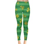 St Patricks Golden Shamrocks Leggings 