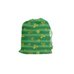 St Patricks Golden Shamrocks Drawstring Pouch (Small)