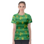 St Patricks Golden Shamrocks Women s Sport Mesh Tee