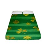 St Patricks Golden Shamrocks Fitted Sheet (Full/ Double Size)