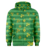 St Patricks Golden Shamrocks Men s Zipper Hoodie