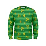 St Patricks Golden Shamrocks Kids  Sweatshirt