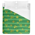 St Patricks Golden Shamrocks Duvet Cover (Queen Size)