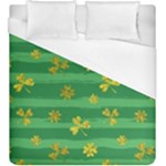 St Patricks Golden Shamrocks Duvet Cover (King Size)