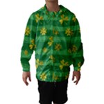 St Patricks Golden Shamrocks Hooded Wind Breaker (Kids)