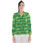 St Patricks Golden Shamrocks Wind Breaker (Women)