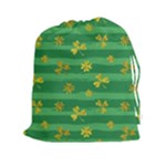 St Patricks Golden Shamrocks Drawstring Pouch (XXL)