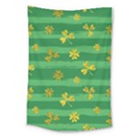 St Patricks Golden Shamrocks Large Tapestry