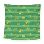 St Patricks Golden Shamrocks Square Tapestry (Large)