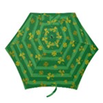 St Patricks Golden Shamrocks Mini Folding Umbrella