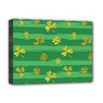 St Patricks Golden Shamrocks Deluxe Canvas 16  x 12  (Stretched) 