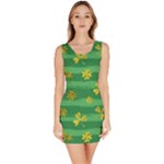 St Patricks Golden Shamrocks Bodycon Dress