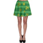 St Patricks Golden Shamrocks Skater Skirt