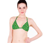 St Patricks Golden Shamrocks Bikini Top