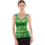 St Patricks Golden Shamrocks Tank Top