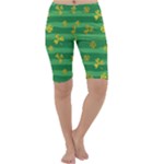 St Patricks Golden Shamrocks Cropped Leggings 