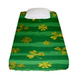 St Patricks Golden Shamrocks Fitted Sheet (Single Size)