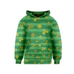 St Patricks Golden Shamrocks Kids  Pullover Hoodie