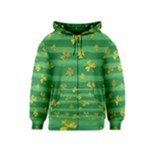 St Patricks Golden Shamrocks Kids  Zipper Hoodie