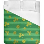 St Patricks Golden Shamrocks Duvet Cover (California King Size)