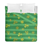 St Patricks Golden Shamrocks Duvet Cover Double Side (Full/ Double Size)