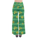 St Patricks Golden Shamrocks Women s Chic Palazzo Pants 