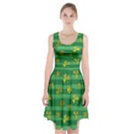 St Patricks Golden Shamrocks Racerback Midi Dress