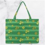 St Patricks Golden Shamrocks Medium Zipper Tote Bag