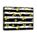 st patricks black white clover Deluxe Canvas 16  x 12  (Stretched) 