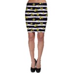 st patricks black white clover Bodycon Skirt