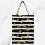 st patricks black white clover Classic Tote Bag