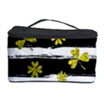 st patricks black white clover Cosmetic Storage Case