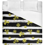 st patricks black white clover Duvet Cover (King Size)